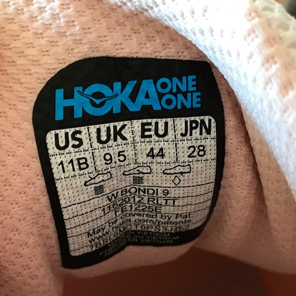 GOING FAST 🔥 HOKA BONDI 9 ROSE LATTE / ROSE CREAM - Picture 12 of 16